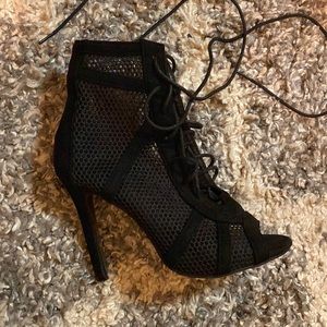 Black Booties. Light wear. Size 8
